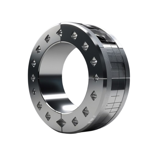 Metallic bearing on a white background